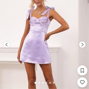Lucy in the Sky Lavender Mini Dress